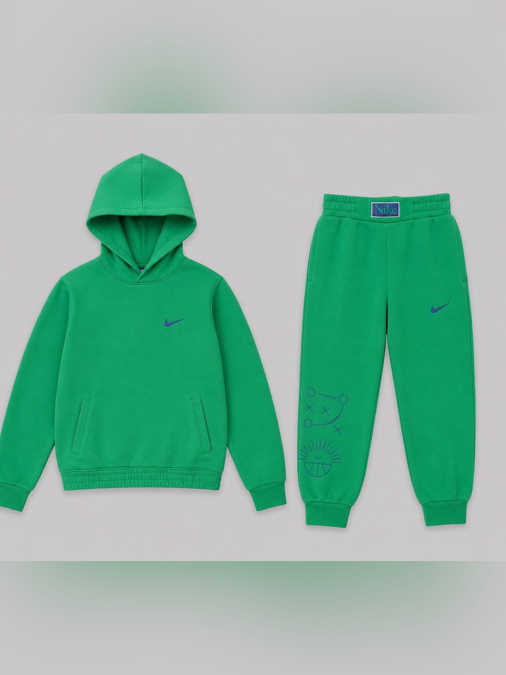 Nike Kids Emerald Green Hoodie Pullover